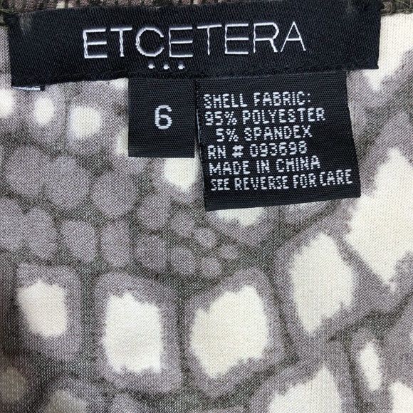 Etcetera Reptile Geo Abstract Print Wrap Dress - Picture 5 of 6